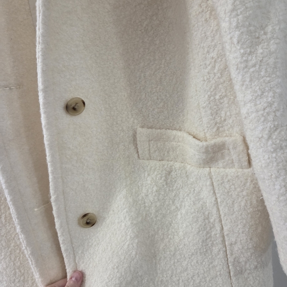 J. Crew Factory Cream Teddy Jacket - Picture 3 of 6